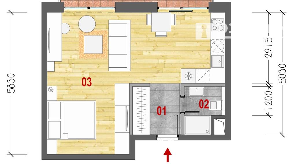 PREDAJ MEDICKÁ 1 IZBOVÝ BYT NOVOSTAVBA